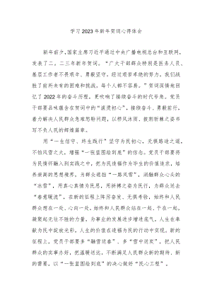 学习2023年新年贺词心得体会3篇.docx