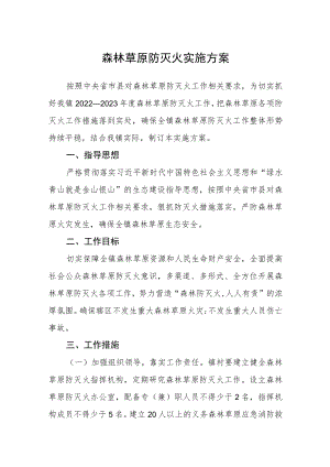 森林草原防灭火实施方案.docx