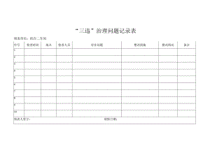 “三违”治理问题记录表.docx
