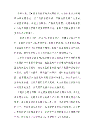 2023年县自然资源局工作情况汇报.docx