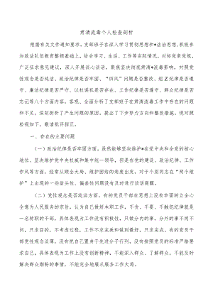 肃清流毒个人检查剖析.docx