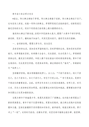 青年奋斗体会研讨发言.docx