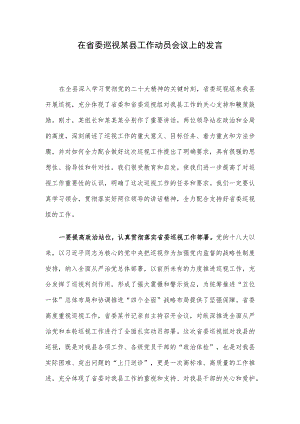 在省委巡视某县工作动员会议上的发言.docx