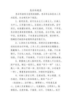 急诊科规范.docx