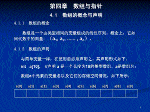 第04章C数组与指针.ppt