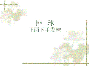 排球发球技术.ppt
