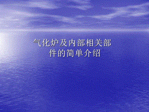 气化炉及内部相关部构件的简单介绍压制.ppt