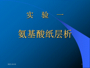 氨基酸纸层析.ppt