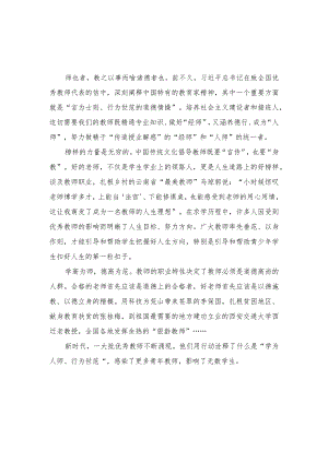 （2篇）2023年弘扬教育家精神“言为士则、行为世范”心得体会.docx