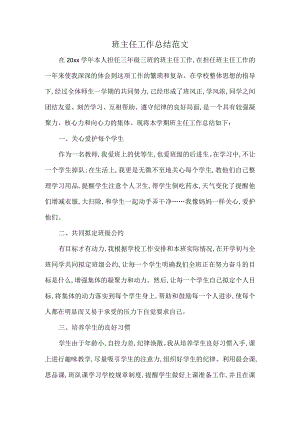 班主任工作总结范文.docx