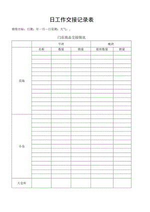 日工作交接记录表.docx