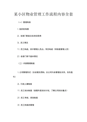 某小区物业管理工作流程内容全套.docx