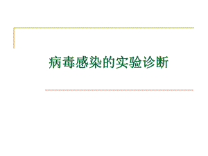病毒感染的实验诊断.ppt