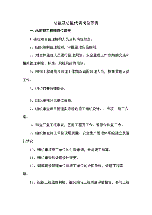 总监及总监代表岗位职责.docx