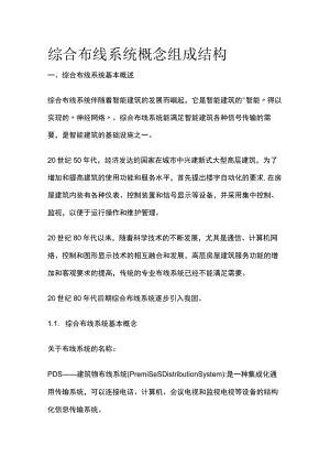 综合布线系统概念组成结构.docx