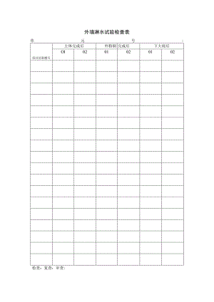 外墙淋水试验检查表.docx