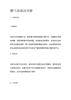 曝气池泡沫详解.docx