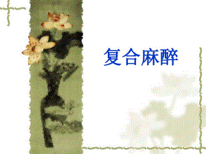 第11章复合麻醉名师编辑PPT课件.ppt