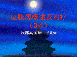 皮肤病概述及治疗ppt课件.ppt