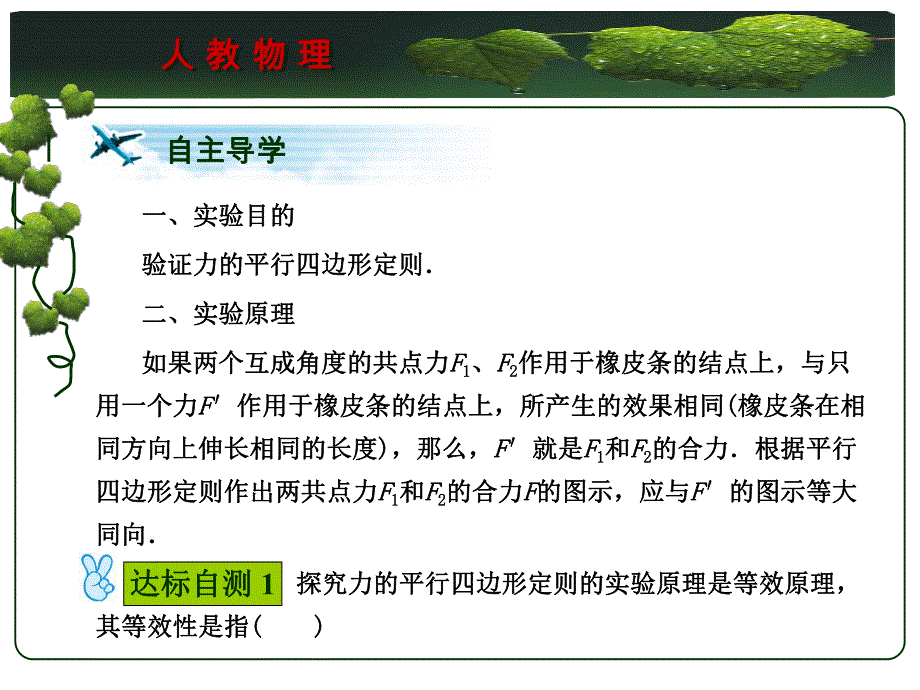 第11讲实验验证力的平行四边形定则.ppt_第2页