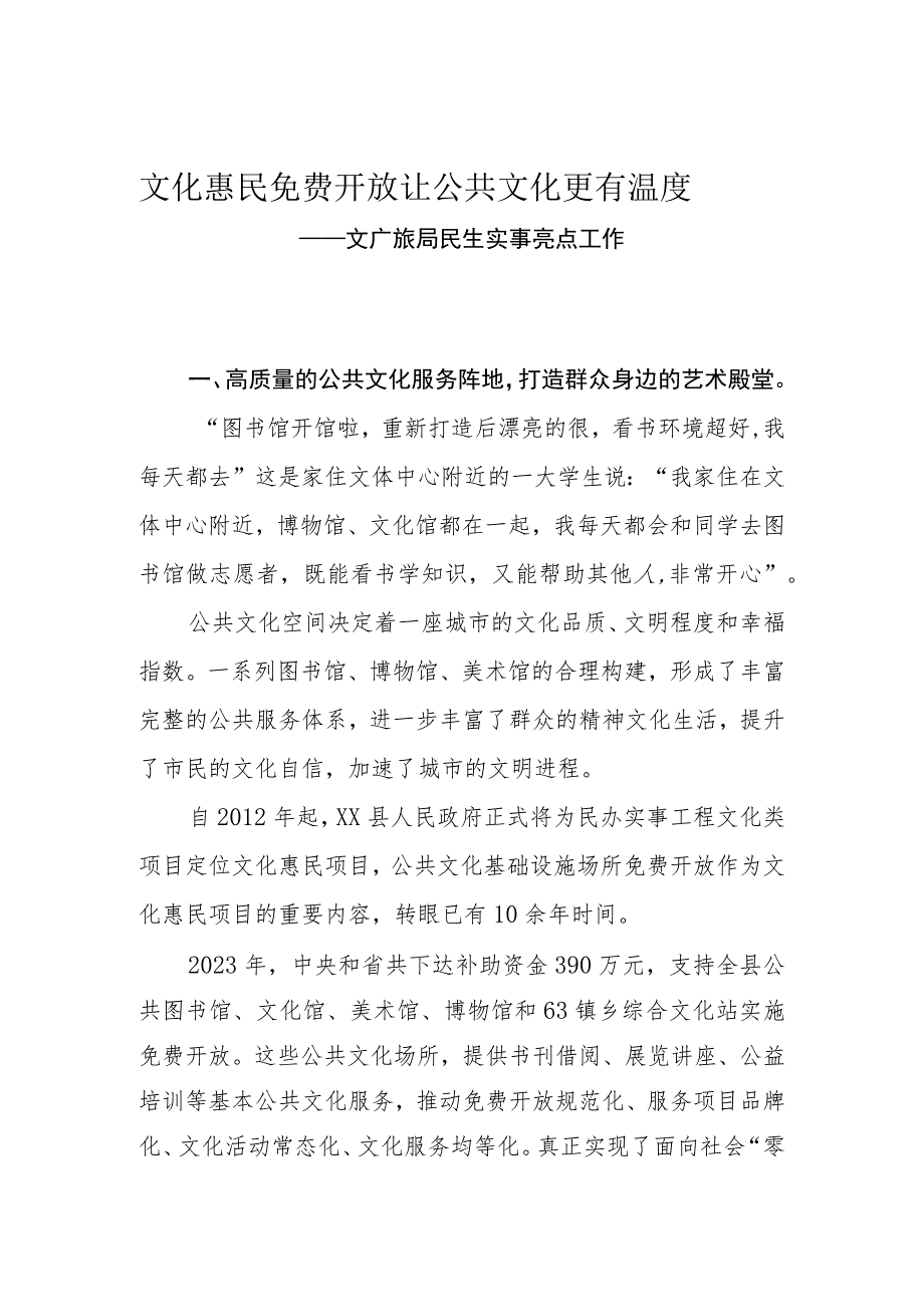 民生实施亮点工作.docx_第1页