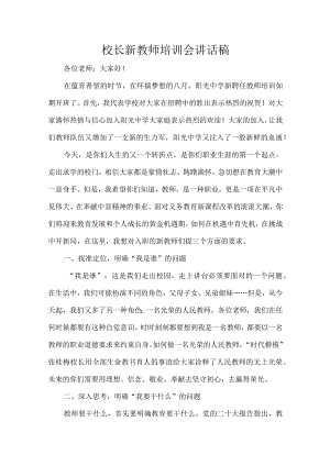 校长新教师培训会讲话稿.docx