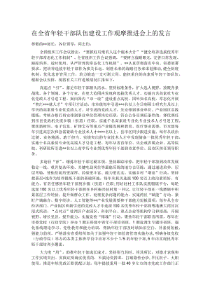 在全省年轻干部队伍建设工作观摩推进会上的发言.docx