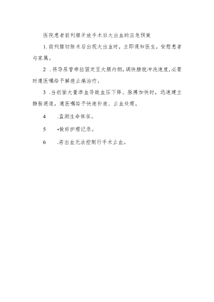 医院患者前列腺开放手术后大出血的应急预案.docx