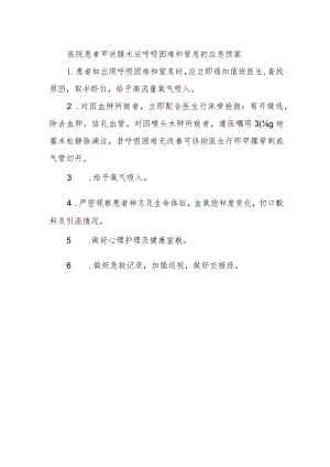 医院患者甲状腺术后呼吸困难和窒息的应急预案.docx