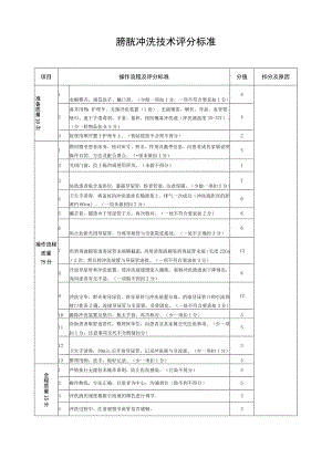 膀胱冲洗技术评分标准.docx