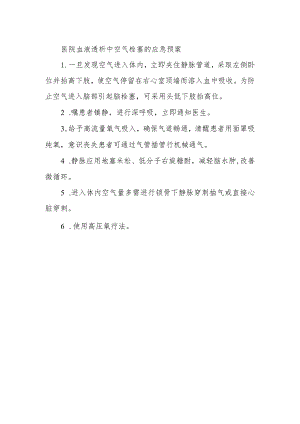 医院血液透析中空气栓塞的应急预案.docx