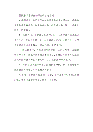医院手术器械备物不全的应急预案.docx