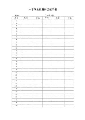 食堂学生体温登记表.docx