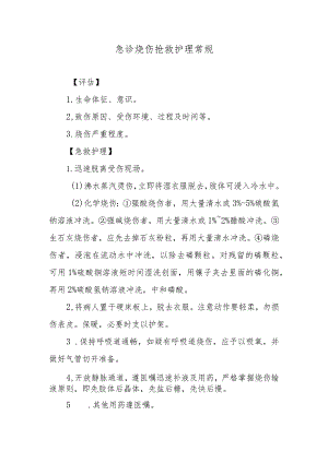 急诊烧伤抢救护理常规.docx