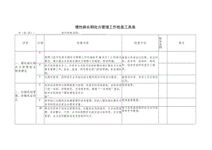 慢性病长期处方管理工作检查工具表.docx