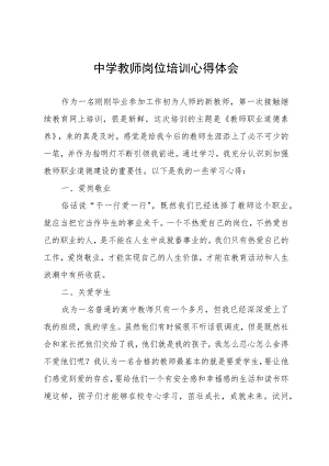 中学教师岗位培训心得体会.docx