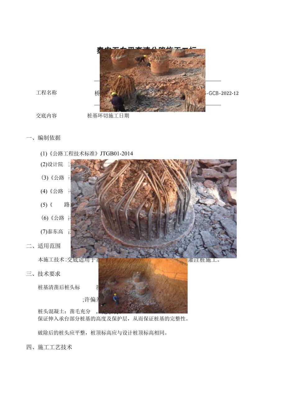 12桥涵工程(桩基环切施工)技术交底.docx_第1页
