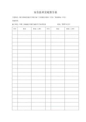 安全技术交底签字表.docx