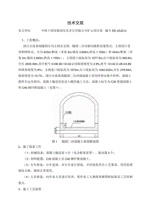 隧洞二衬混凝土施工技术交底.docx