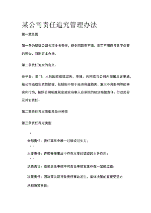某公司责任追究管理办法.docx