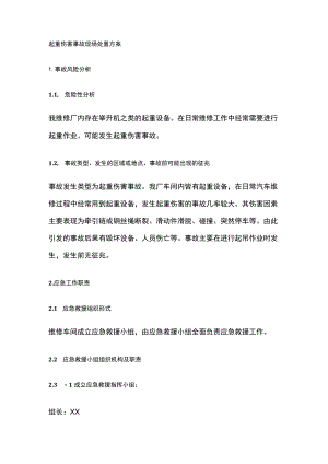 起重伤害事故现场处置方案.docx