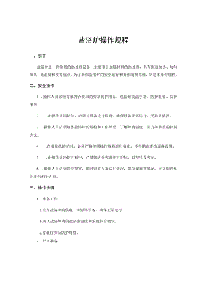 盐浴炉操作规程.docx