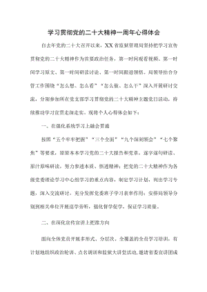 2023年派出所所长学习贯彻《党的二十大精神》一周年心得体会.docx