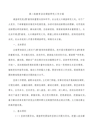 第二批教育活动调查研究工作方案.docx