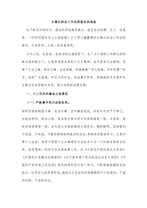 乡镇长综治工作述职报告供借鉴.docx
