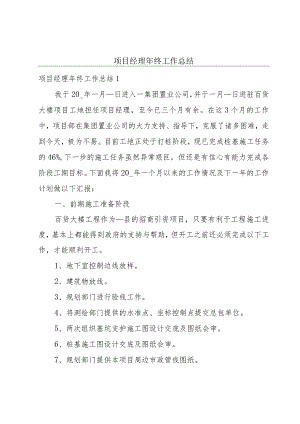 项目经理年终工作总结.docx