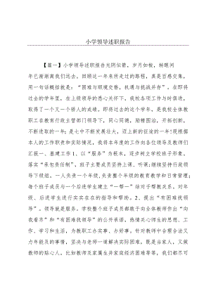 小学领导述职报告.docx