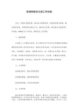 某镇网格党支部工作机制.docx