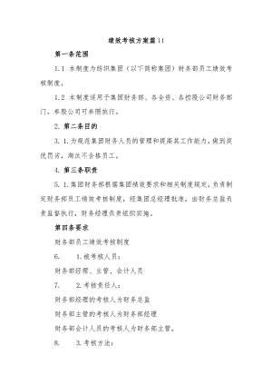 绩效考核方案篇11.docx