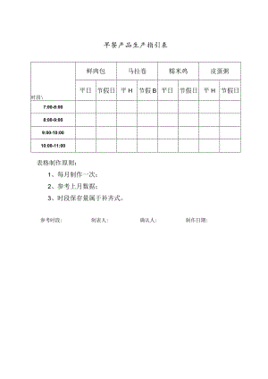 zgf早餐产品生产指引表P1.docx